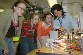 students learning about technology